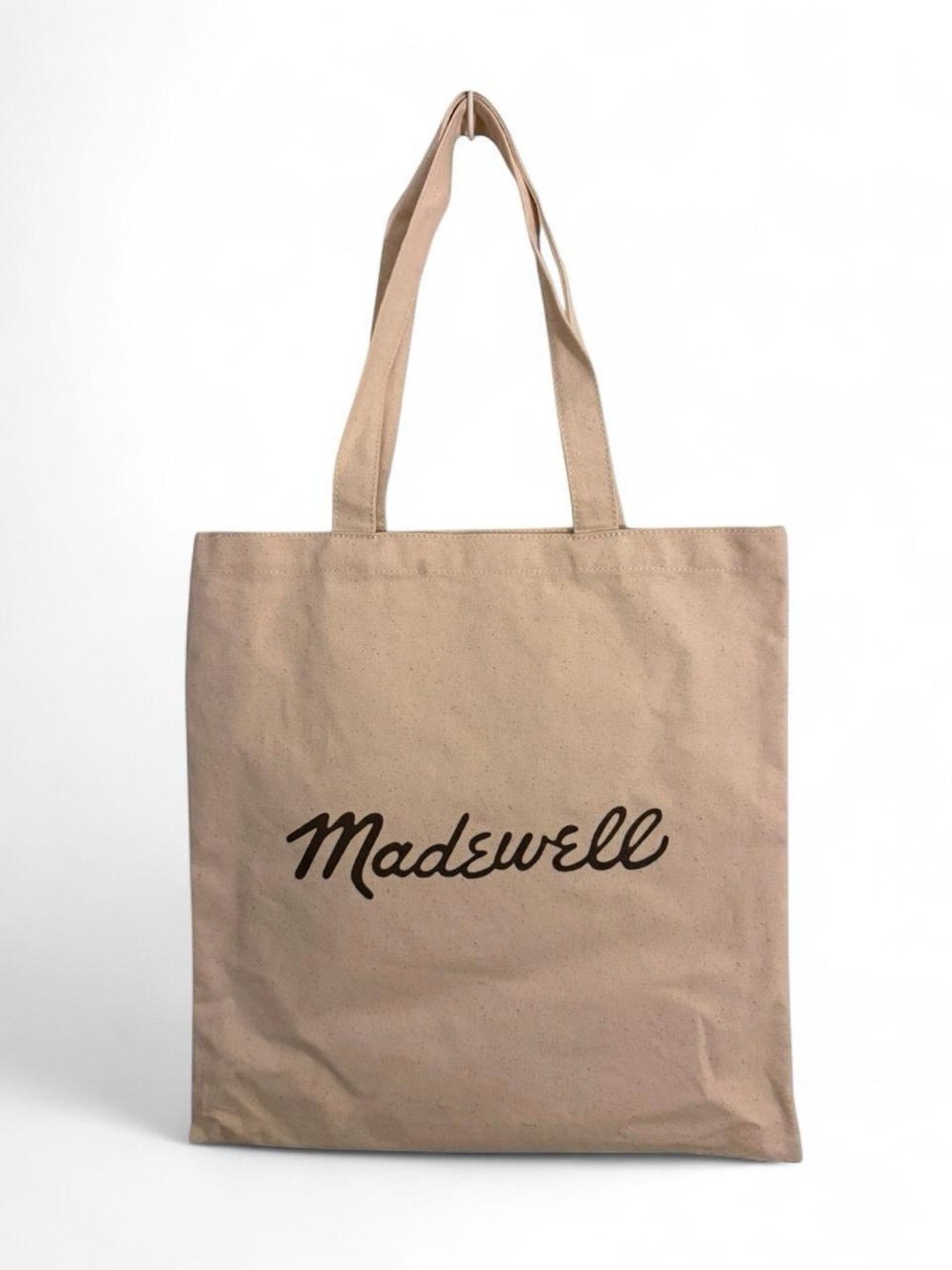 Madewell Natural Canvas Tote with Script Logo